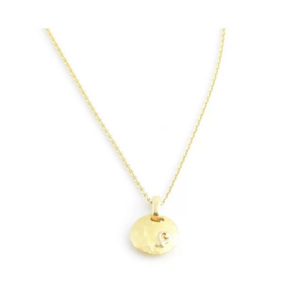 Tiffany's Paloma Picasso 18K Gold Hammered Disc with Loving Heart Necklace - Picture 4 of 5